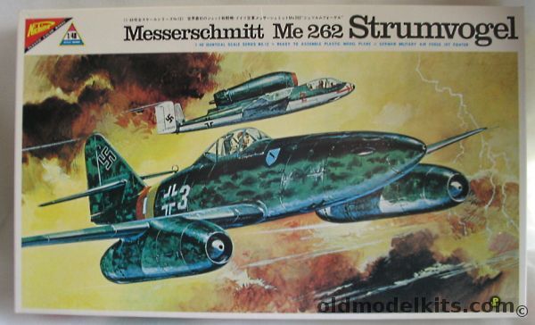 Nichimo 1/48 Messerschmitt Me-262 Strumvogel - I/KG51 Luftwaffe, S-4812-350 plastic model kit